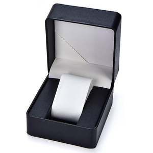 Boîte à montre de luxe personnalisée avec logo, en cuir PU coloré, durable, écologique, légère, résistante à l'eau, vente en gros, velours personnalisé - Product Image 3
