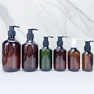 200ml 300ml 400ml 500ml Round Shoulder Boston Lotion <b>Pump</b> <b>Bottle</b> for Liquid Body Wash - Product Image 1
