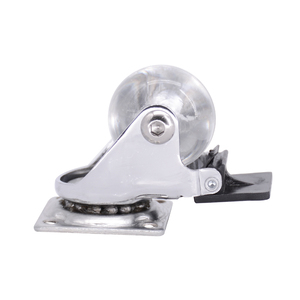 <span class=keywords><strong>Roulettes</strong></span> de 50 mm en polyuréthane pour usage léger, silencieuses, pivotantes, pour meubles et chaises de bureau - Product Image 1