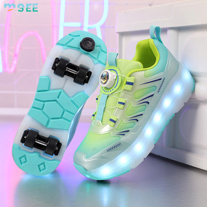 <span class=keywords><strong>Chaussures</strong></span> à roulettes rétractables SeeMore pour enfants, filles, garçons et femmes – Baskets tendance avec roues, respirantes, pour le patinage en extérieur - Product Image 1