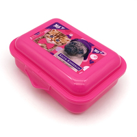 Boîte à lunch en plastique pour personnage de dessin animé pour enfants pour écoliers pour tout-petits