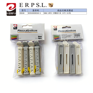 Clips de Sellado de Plástico Erpsl de 10 cm, 4 Piezas, Tamaño Pequeño para Cierre de Bolsas - Product Image 3