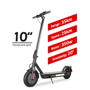 สกู๊ตเตอร์ไฟฟ้า MK084 ยางรังผึ้งขนาด 10 นิ้ว มอเตอร์ 350W พับได้ สำหรับการเดินทางในเมือง - Product Image 1