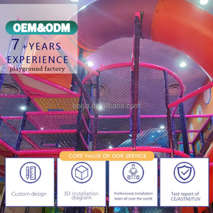Indoor Children's Soft Play Equipment Set Commercial Playground with <b>Trampoline</b> and Slide PP Material - Product Image 3