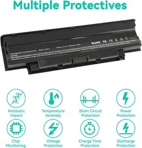 J1KND 11.1V 58Wh Batterie Pour Ordinateur Portable 3550 3450 1440 3750 Inspiron N7010 N7110 N5010 N5110 N5030 N5040 N5050 3520 Certifié en Stock - Product Image 3