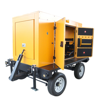 Groupe électrogène diesel super silencieux 125 kVA pour chantier, alimentation de secours, triphasé AC, mobile, ATS, 100 % cuivre