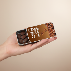 Caramelos de Café de Alta Calidad 100% Arábica, Caja de Hojalata de 10 Unidades con Diseño Personalizado - Product Image 1