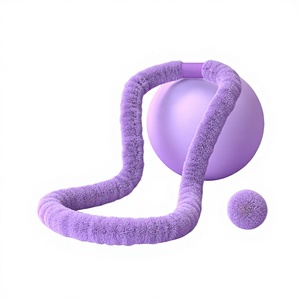 Wholesale Manufacture Gym Fitness Equipment Waist Abdomen <strong>Exercise</strong> Smart Weighted Ring <strong>Hoop</strong> <strong>with</strong> Weighted <strong>Ball</strong> - Product Image 5