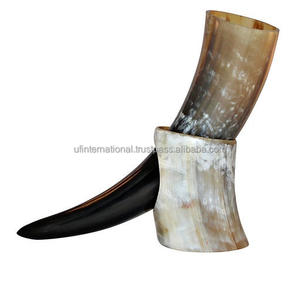 Unique Viking Drinking <b>Horn</b> Best Quality <b>Buffalo</b> <b>Horn</b> with Stand Customized Size Natural Craft Handmade Cheap Price - Product Image 4