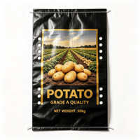 Sacs en PP économiques pour le transport des pommes de terre, sacs tissés standard pour pommes de terre, oignons, maïs, matériau recyclable