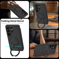 Étui de téléphone portable en cuir PU antichoc avec porte-cartes pour Samsung S27 S26 Ultra S25 FE S24 S23 S22 A15 A16 A17 A36 A56