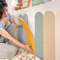 Venta al por mayor 3D XPE espuma Peel Stick pegatina de pared papel pintado autoadhesivo para la decoración del hogar arte de pared decorativo suave