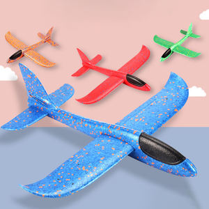 بيع بالجملة ألعاب طائرة OEM EPP 48 لعبة طائرة شراعية كبيرة طائرة خارجية ثلاثية الأبعاد للأطفال طائرة رمي يدوية من الفوم وضعين للطيران - Product Image 2
