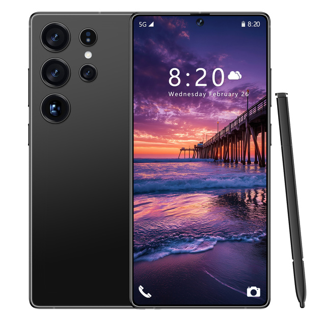 S25 Ultra Style 7.3 Inch Smartphone 72+108MP Dual Camera Dual SIM TF Card Slot Fingerprint Face Unlock Android Mobile Phone