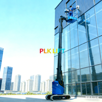 Platform Pengangkat 9.2m dengan Tinggi Angkat, Compact Articulated Self Propelled Cherry Picker Jib Boom Lift