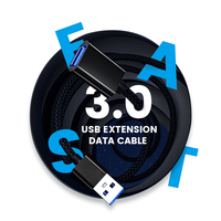 OEM ODM Aluminium geflochtenes USB 3.0-Verlängerungskabel Stecker-Buchse-Hochgeschwindigkeits-Datensynchronisations-Ladekabel für Elektronik zubehör