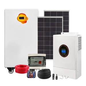 Système solaire compact hors réseau en silicium monocristallin avec contrôleur PWM, sans batterie, pour petites cabanes et abris - Product Image 1