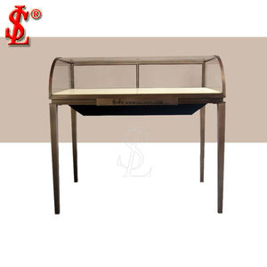 <span class=keywords><strong>Romi</strong></span>, venta al por mayor, escaparate de joyería de ante de lujo, soporte de exhibición de joyería de terciopelo azul, conjunto de decoraciones para joyería - Product Image 3