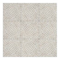 Mosaico de cerámica Vetri Ivory de 12x12 pulgadas con patrón de piedra blanca para decoración de paredes y pisos