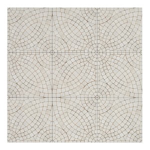 Piastrelle a mosaico in gres porcellanato effetto avorio 12x12 pollici, motivo pietra bianca per decorazione pareti e pavimenti - Product Image 2