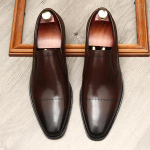 Zapatos de Cuero Genuino para Hombre, Productos Oficiales al por Mayor, de Piel de Vaca, Tallados, Estilo Vintage, Retro, Casuales - Product Image 3