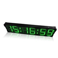[Ganxin] 8 "affichage LED compte à rebours double face grande horloge de synchronisation de course avec chronomètre Led minuterie de course de voiture