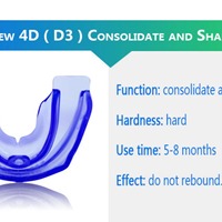 Gouttière d'extraction dentaire orthodontique transparente en plastique à la menthe, outil multifonctionnel pour le blanchiment et l'élimination des décalages dentaires, avec fonction d'alignement