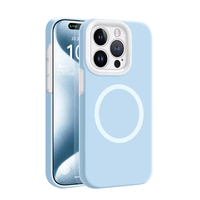 Coque de téléphone en Silicone couleur gelée pour IPhone 17 16E 16 Pro Max 15 14 Plus coque mobile magnétique à Charge sans fil couvre pour Apple