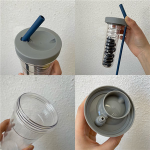 Produk baru ide botol minum plastik 2024 dengan sedotan penjualan laris botol minum plastik lucu cangkir air untuk anak-anak peralatan minum anak-anak - Product Image 6