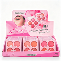Palette de fards à joues mats 3 teintes, imperméable, résistante à la transpiration, longue tenue, poudre fine naturelle, maquillage multicolore pour le visage