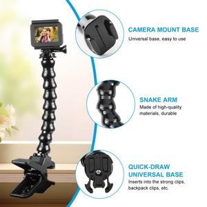 Nhà Máy Bán Có Thể Điều Chỉnh Linh Hoạt Bracket Chủ Cổ Ngỗng Hàm Kẹp Cho Gopros Heros 11/10/9/8 7 6 5 3 4 Phiên Máy Ảnh - Product Image 1