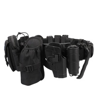 Ceinture tactique YAKEDA en nylon à dégagement rapide, avec pochettes pour bâton, système Molle, ensemble de 9 pièces, ceinture de service JPC pour la chasse en extérieur, ceinture tactique pour hommes
