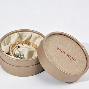 กระป๋องกระดาษคราฟท์ทรงกลมขนาดเล็ก, หลอดกระดาษทรงกระบอกขนาดเล็กสำหรับใส่ขนม ต่างหู เครื่องประดับจิ๋ว บรรจุภัณฑ์สำหรับจัดเก็บ - Product Image 4