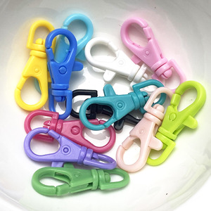 <b>Plastic</b> Clip Buckle Colorful Keychain <b>Hooks</b> For DIY Craft Accessories Small Swivel Snap <b>Hook</b> Durable <b>Plastic</b> Buckles - Product Image 1