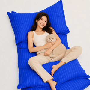 Materasso Arrotolabile Multifunzionale Rinfrescante con Cuscino, Lavabile e Pieghevole, Letto per Ospiti, Campeggio e Spiaggia - Product Image 1