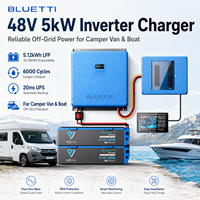 Vente en gros BLUETTI RVSolar Onduleur-chargeur 48V 5kW 5.12kWh LFP 6000 cycles UPS 20ms pour camping-car et bateau hors réseau