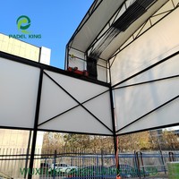 Tente rétractable imperméable pour arène sportive couverte avec structure en acier galvanisé pour les exploitants de clubs, prix direct usine