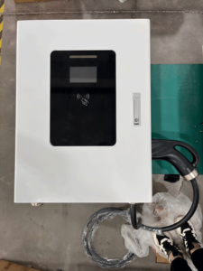 New <strong>DC</strong> Small EV Wall-Mounted Charger with RFID+APP Control Screen Display Solar Home Use Cable Management - Product Image 2