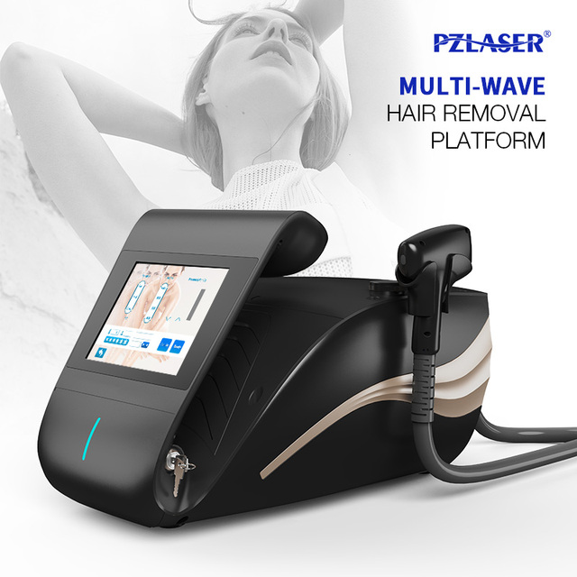 pzlaser Portable Painless 3 Wavelengths 755nm 808nm 1064nm Diode Laser 808nm Machine Hair Removal Laser