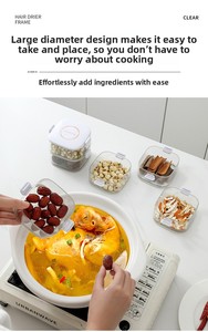 Caja de Almacenamiento de Especias de Plástico Apilable con Tapa, Diseño Moderno, de Lujo, para Cocina, Venta al Por Mayor - Product Image 5