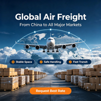 Fournisseur de services logistiques aériens de confiance Chine-USA-Europe, service porte-à-porte DDP par ligne aérienne, support pour marchandises normales et à batterie