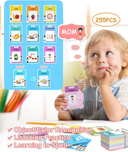 Cartes flash parlantes éducatives pour enfants, français, espagnol, machine d'impression d'insertion avec clé USB, 224 contenus - Product Image 4