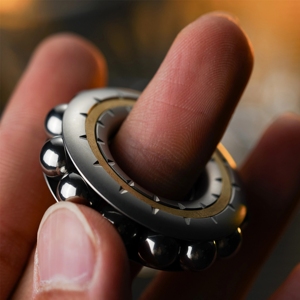 ของเล่นโลหะ EDC Cybertext Play Top Coin Decompression DJG Ring ลูกปัดกลไก ฟิดเจ็ตสปินเนอร์ สำหรับ EDC - Product Image 2