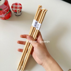 Palillos de Bambú Yuanjin con Diseño de Animales de Dibujos Animados, Forma Redonda, para Niños, Uso Doméstico - Product Image 5