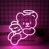 Enseigne néon LED personnalisée animaux : Chat, Chien, Loutre, Ours, Lapin, Renard, Baleine, Dauphin – Lumière murale pour décoration de mariage et de fête
