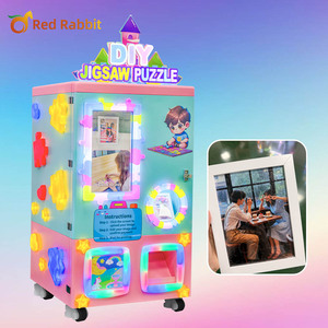Thỏ đỏ đổi mới shoppingmalls bán hàng tự động ghép hình câu đố Máy cắt để bán màn hình cảm ứng hiển thị Bảo tàng Máy bán hàng tự động - Product Image 1