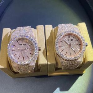 ساعة ميكانيكية أوتوماتيكية فاخرة مخصصة من الذهب عيار 18 قيراط مع حجر الموزانيت، علبة على شكل برميل مزينة بالزركون الوردي، شاشة عرض بمؤشرات - Product Image 3