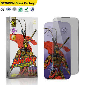 Protector <span class=keywords><strong>de</strong></span> Pantalla <span class=keywords><strong>de</strong></span> Vidrio Templado con Privacidad <span class=keywords><strong>de</strong></span> 26 Grados, Mate, para iPhone, 9H, 0.33mm, Anti-<span class=keywords><strong>Luz</strong></span> Azul, con Malla Metálica Antipolvo - Product Image 1