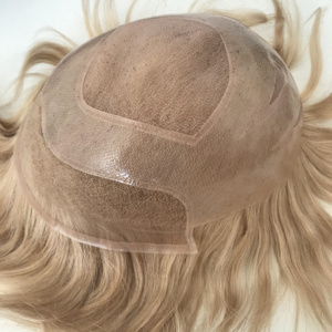 วิกผมสำหรับผู้<span class=keywords><strong>ชาย</strong></span>วิก<span class=keywords><strong>ผม</strong></span>100% แบบคนยุโรป - Product Image 4