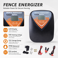 HPSFENCE OEM ODM Groothandel 12J 15V LCD Elektrische Omheining Energizer Kit IPX6 Waterdicht Met Adapter voor Vee Schapen Boerderij Gebruik